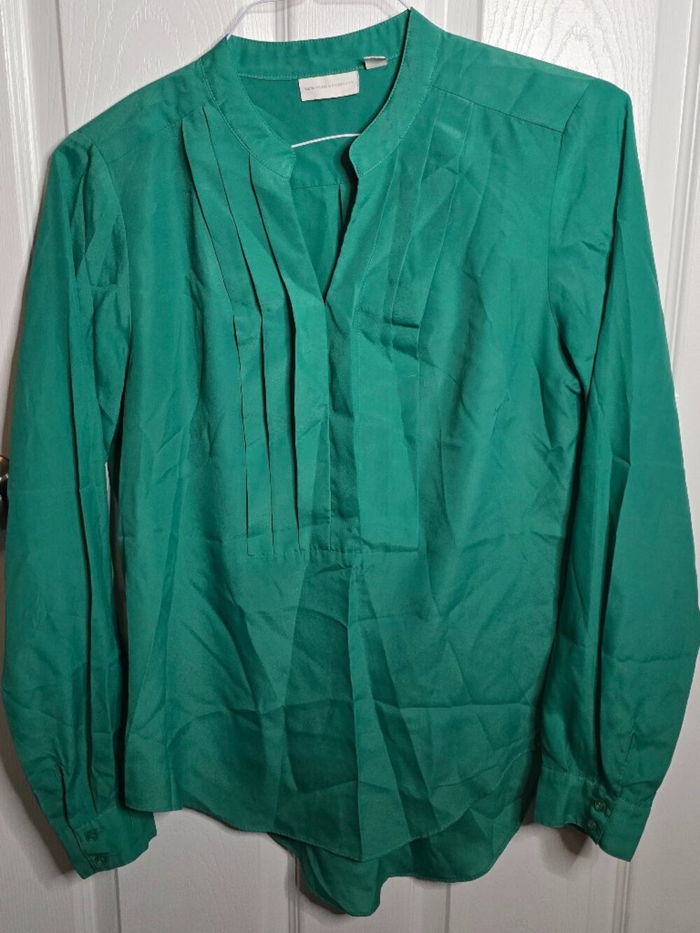 New York and co green blouse